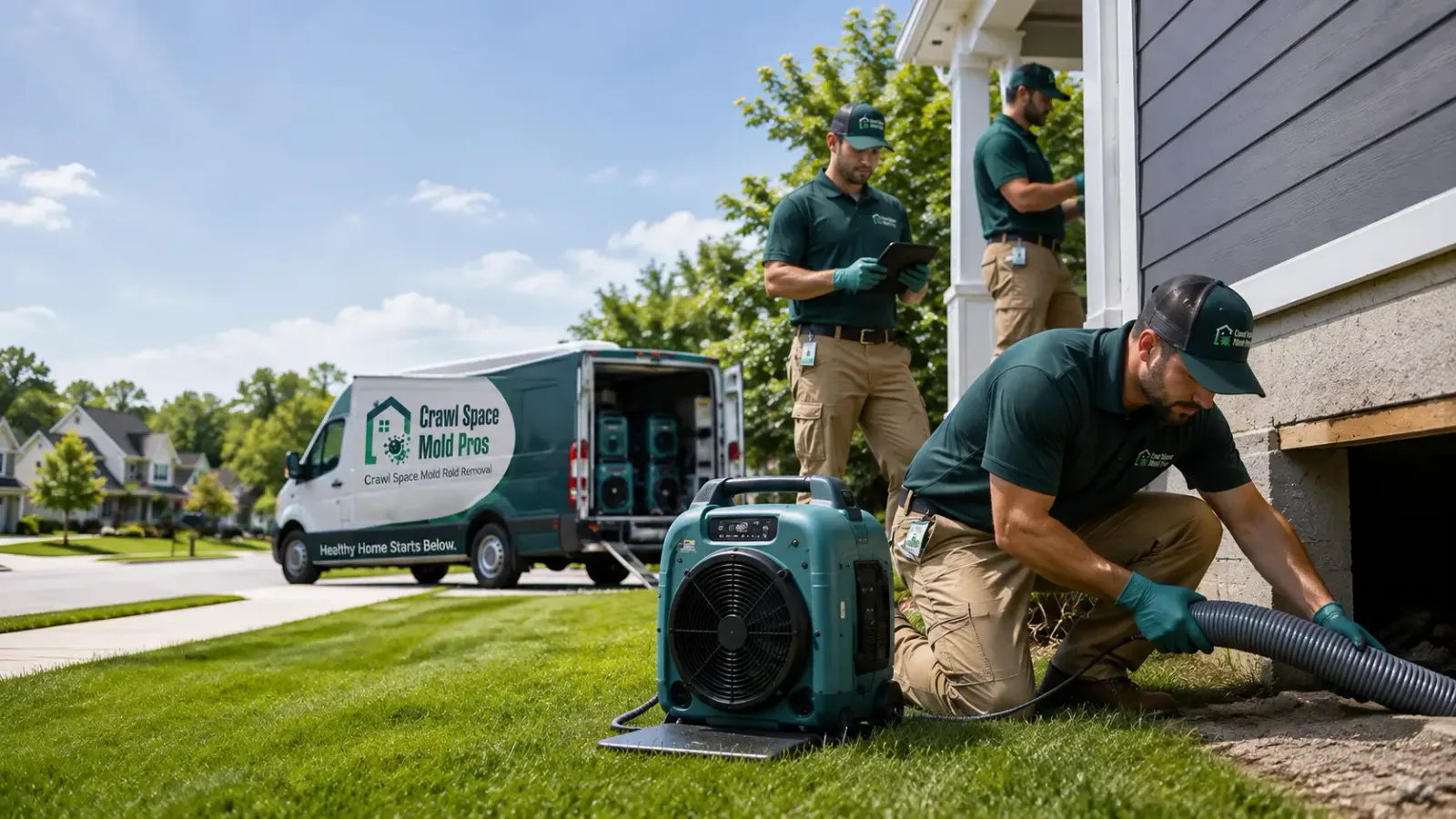 Crawl Space Mold Removal in Easton, MA